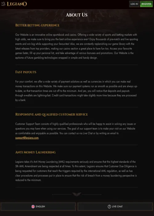 Applicazione mobile casino download Legiano Casino